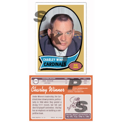 1970 STCC Coaches #279 Charley Winner Topps St. Louis Cardinals custom card