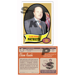 1970 STCC Coaches #280 Clive Rush Topps Boston Patriots custom card