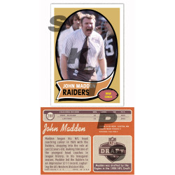 1970 STCC Coaches #288 John Madden Topps Oakland Raiders custom card 1970 STCC Coaches #288 John Madden Topps Oakland Raiders custom card