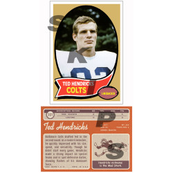 1970 STCC #301 Ted Hendricks Baltimore Indianapolis Colts Custom