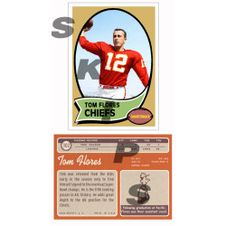 1970 STCC #302 Tom Flores Topps Kansas City Chiefs HOF 1970 STCC #302 Tom Flores Topps Kansas City Chiefs HOF