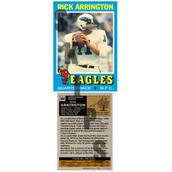 1971 STCC #264 Rick Arrington Philadelphia Eagles custom card 