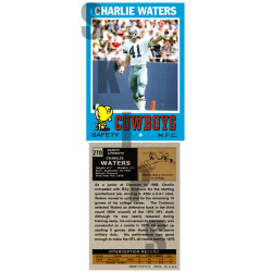 1971 STCC #270 Charlie Waters Dallas Cowboys custom card 