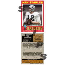 1971 STCC #271 Ken Stabler Oakland Raiders custom card HOF 1971 STCC #271 Ken Stabler Oakland Raiders custom card HOF