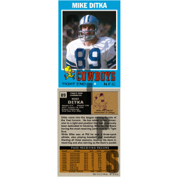 1971 STCC Mike Ditka Topps Dallas Cowboys custom card HOF
