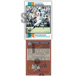 1973 STCC #535 Ahmad Rashad St. Louis Cardinals custom card 