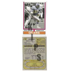 1974 STCC George Amundson Topps Houston Oilers Iowa State Cyclones custom card