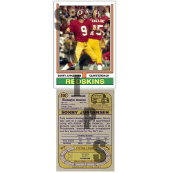 1974 STCC #530 Sonny Jurgensen Washington Redskins custom card HOF