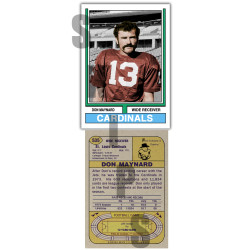 1974 STCC #535 Don Maynard St. Louis Cardinals custom card HOF