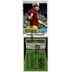 1975 STCC #531 Sonny Jurgensen Washington Redskins custom card HOF