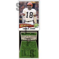 1975 STCC #535 Charlie Joiner Cincinnati Bengals custom card HOF