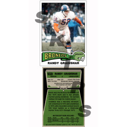 1975 STCC #545 Randy Gradishar Denver Broncos custom card HOF