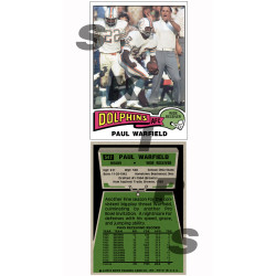 1975 STCC #547 Paul Warfield Miami Dolphins custom card HOF