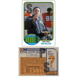 1976 STCC Legendary Coaches #13 John Ralston Topps Denver Broncos