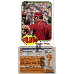 1976 STCC Legendary Coaches #18 Marion Campbell Topps Atlanta Falcons