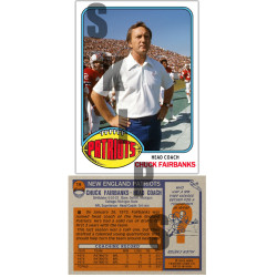 1976 STCC Legendary Coaches #19 Chuck Fairbanks Topps New England Patriots