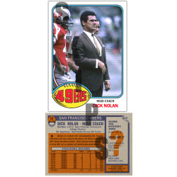 1976 STCC Legendary Coaches #20 Dick Nolan Topps San Francisco 49ers