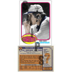1976 STCC Legendary Coaches #22 Bill Arnsparger Topps New York Giants