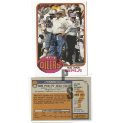1976 STCC Legendary Coaches #2 Bum Phillips Topps Houston Oilers