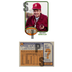 1976 STCC Legendary Coaches #5 George Allen Topps Washington Redskins