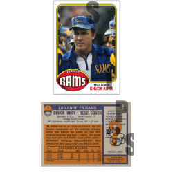 1976 STCC Legendary Coaches #7 Chuck Knox Topps Los Angeles Rams