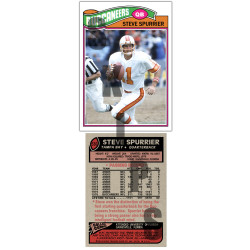1977 STCC #530 Steve Spurrier Topps Tampa Bay Buccaneers custom card 