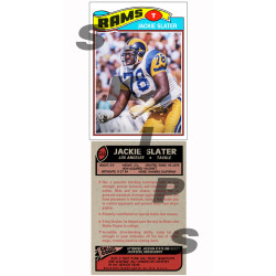 1977 STCC #534 Jackie Slater Los Angeles Rams custom card HOF