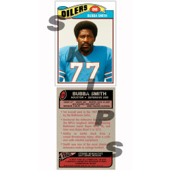 1977 STCC #535 Bubba Smith Houston Oilers custom card 