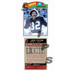 1977 STCC #541 Jack Tatum Topps Oakland Raiders custom card 1977 STCC #541 Jack Tatum Topps Oakland Raiders custom card