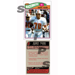 1977 STCC #543 Randy Young Topps Tampa Bay Buccaneers Iowa State custom card 1977 STCC #543 Randy Young Topps Tampa Bay Buccaneers Iowa State custom card