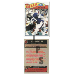 1977 STCC Joe Delvin Topps Buffalo Bills custom card