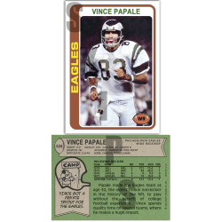 1978 STCC #534 Vince Papale Philadelphia Eagles custom card 
