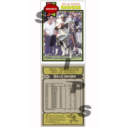 1979 STCC #531 Willie Brown Topps Oakland Raiders custom card HOF 1979 STCC #531 Willie Brown Topps Oakland Raiders custom card HOF