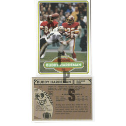 1980 STCC  Buddy Hardeman Topps Washington Redskins custom card