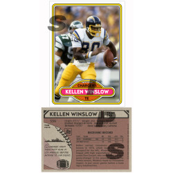 1980 STCC #539 Kellen Winslow Topps San Diego Chargers custom card HOF