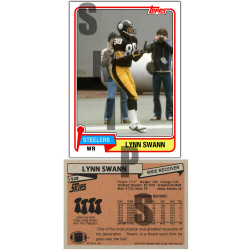 1981 STCC #529 Lynn Swann Topps Pittsburgh Steelers custom card HOF