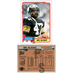 1981 STCC #535 Mel Blount Topps Pittsburgh Steelers custom card HOF 1981 STCC #535 Mel Blount Topps Pittsburgh Steelers custom card HOF