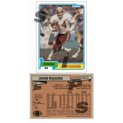 1981 STCC #537 John Riggins Topps Washington Redskins custom card HOF
