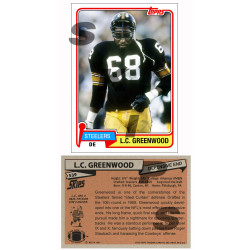 1981 STCC #539 L.C.Greenwood Topps Pittsburgh Steelers custom card 1981 STCC #539 L.C.Greenwood Topps Pittsburgh Steelers custom card