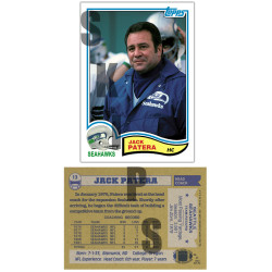 1982 STCC Legendary Coaches #13 Jack Patera Topps Seattle Seahawks