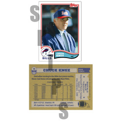 1982 STCC Legendary Coaches #16 Chuck Knox Topps Buffalo Bills