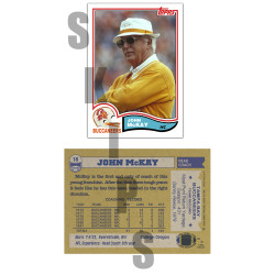 1982 STCC Legendary Coaches #18 John McKay Topps Tampa Bay Buccaneers