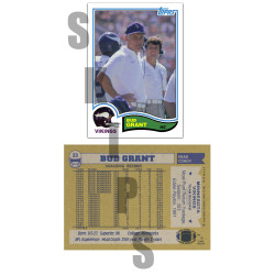 1982 STCC Legendary Coaches #23 Bud Grant Topps Minnesota Vikings