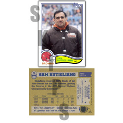 1982 STCC Legendary Coaches #26 Sam Rutigliano Topps Cleveland Browns