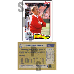 1982 STCC Legendary Coaches #28 Ron Erhardt Topps New England Patriots
