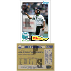 1982 STCC Legendary Coaches #3 Dick Vermeil Topps Philadelphia Eagles
