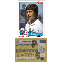 1982 STCC Legendary Coaches #4 Dan Reeves Topps Denver Broncos