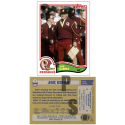 1982 STCC Legendary Coaches #7 Joe Gibbs Topps Washington Redskins