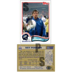1982 STCC Legendary Coaches #8 Ray Perkins Topps New York Giants