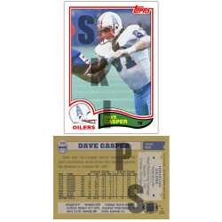 1982 STCC #399 Dave Casper Topps Houston Oilers custom card HOF